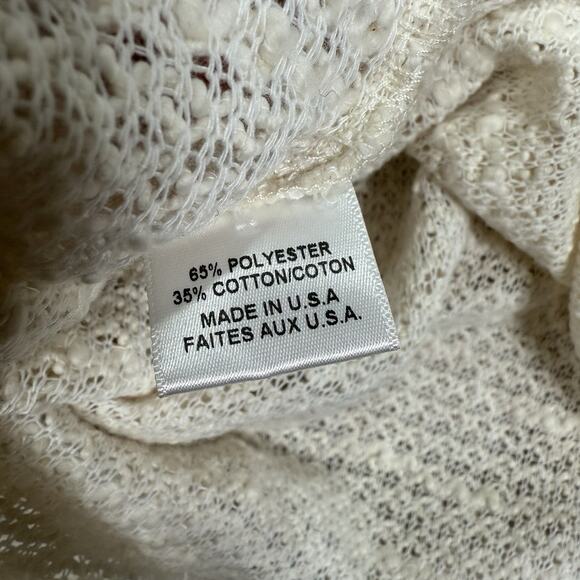 MISA Los Angeles Ivory White Karine Fringe Sweater Womens Size Small - Picture 9 of 9